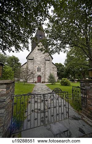 Facade of a church, Norway View Large Photo Image Stock Image - Facade of a church, Norway. Fotosearch