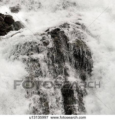 High angle view of a waterfall, Kjosfossen, Aurland, Fjordane County, Norway View Large Photo Image Stock Photo - High angle view of a waterfall, Kjosfossen, Aurland, Fjordane County, Norway. Fotosearch