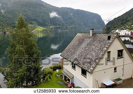 High angle view of house at waterfront, Granvin, Hardanger, Hardangerfjord, Hardangervidda, Hardanger, Norway View Large Photo Image Stock Image - High angle view of house at waterfront, Granvin, Hardanger, Hardangerfjord, Hardangervidda, Hardanger, Norway. Fotosearch