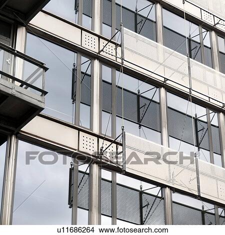 Low angle view of an office building, Bergen, Norway View Large Photo Image Picture - Low angle view of an office building, Bergen, Norway. Fotosearch