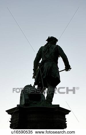 Low angle view of Peter Wessel statue at dusk, Oslo, Norway View Large Photo Image Stock Photography - Low angle view of Peter Wessel statue at dusk, Oslo, Norway. Fotosearch