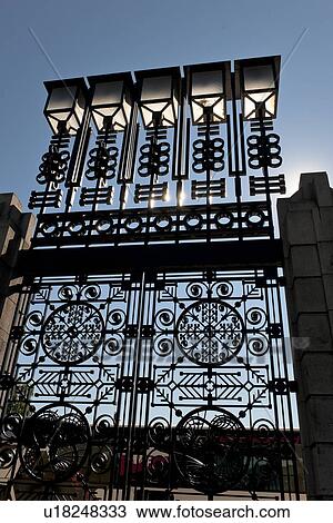 Main gate of Gustav Vigeland Sculpture Park, Frogner Park, Oslo, Norway View Large Photo Image Stock Image - Main gate of Gustav Vigeland Sculpture Park, Frogner Park, Oslo, Norway. Fotosearch