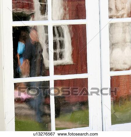 Reflection of a painting on a window of a museum, Norsk Folkemuseum, Oslo, Norway View Large Photo Image Stock Photo - Reflection of a painting on a window of a museum, Norsk Folkemuseum, Oslo, Norway. Fotosearch