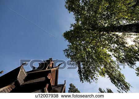 The Stave Church in Norsk Folkemuseum, Bygdoy, Oslo, Norway View Large Photo Image Stock Photo - The Stave Church in Norsk Folkemuseum, Bygdoy, Oslo, Norway. Fotosearch