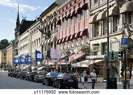 Tourists at a market, Karl Johans Gate, Oslo, Norway View Large Photo Image Stock Image - Tourists at a market, Karl Johans Gate, Oslo, Norway. Fotosearch