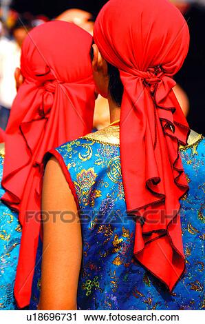 Rear view of two performers in costume View Large Photo Image Stock Image - Rear view of two performers in costume. Fotosearch