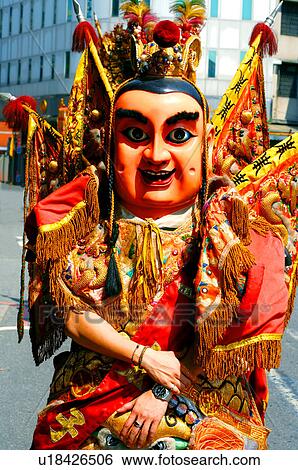 Stock Photograph - Close-up of a statue in mazu festival, China. Fotosearch