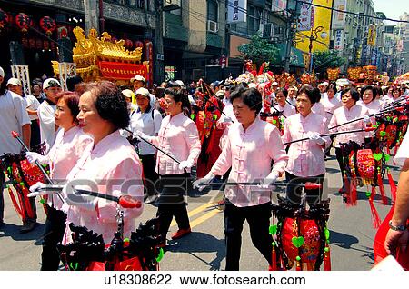 People celebrating mazu festival, China View Large Photo Image Stock Image - People celebrating mazu festival, China. Fotosearch