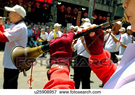 People celebrating mazu festival, China View Large Photo Image Stock Photo - People celebrating mazu festival, China. Fotosearch