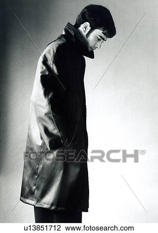 Stock Image - Male fashion model posing. Fotosearch