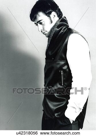 Stock Photograph - Male fashion model posing. Fotosearch