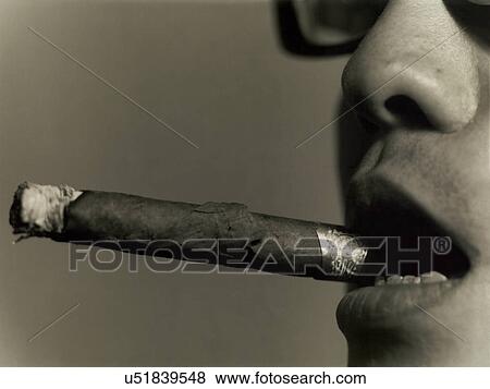 Stock Photo - Close-up of a man's lips. Fotosearch