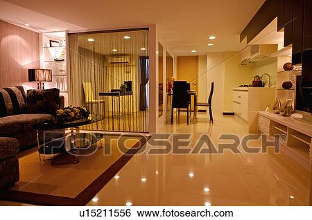 Stock Photograph - Interior Design, Living Room. Fotosearch
