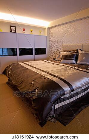 Modern Interior Design - Bedroom View Large Photo Image Picture - Modern Interior Design - Bedroom. Fotosearch