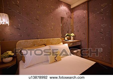 Stock Image - Modern Interior Design - Bedroom. Fotosearch