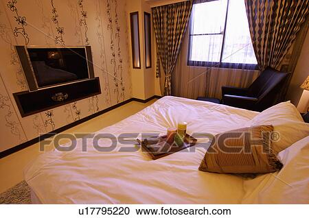 Modern Interior Design - Bedroom View Large Photo Image Stock Image - Modern Interior Design - Bedroom. Fotosearch