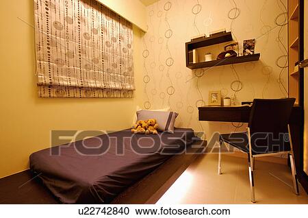 Modern Interior Design - Bedroom View Large Photo Image Stock Image - Modern Interior Design - Bedroom. Fotosearch