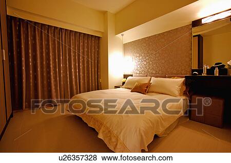 Modern Interior Design - Bedroom View Large Photo Image Stock Photo - Modern Interior Design - Bedroom. Fotosearch