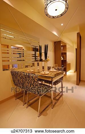 Stock Image - Modern Interior Design - Dining Room. Fotosearch