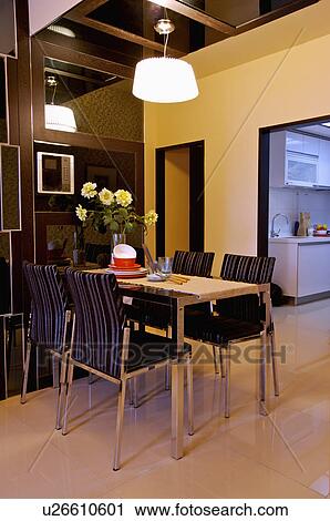 Modern Interior Design - Dining Room View Large Photo Image Stock Image - Modern Interior Design - Dining Room. Fotosearch
