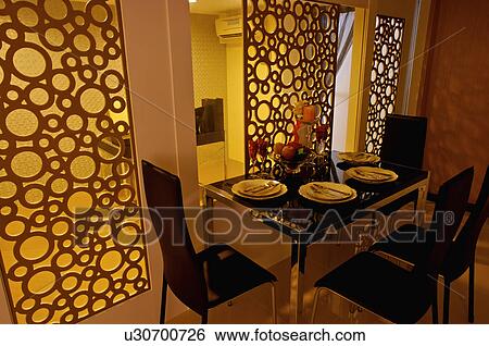 Stock Photograph - Modern Interior Design - Dining Room. Fotosearch