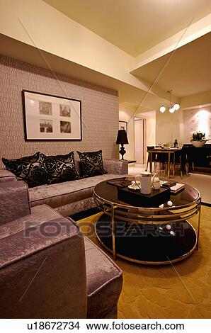 Modern Interior Design - Living Room View Large Photo Image Picture - Modern Interior Design - Living Room. Fotosearch