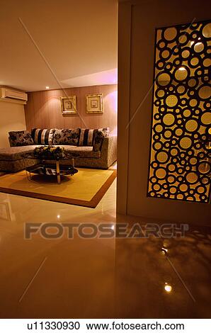 Stock Image - Modern Interior Design - Living Room. Fotosearch