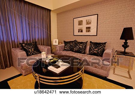 Modern Interior Design - Living Room View Large Photo Image Stock Image - Modern Interior Design - Living Room. Fotosearch