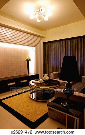 Modern Interior Design - Living Room View Large Photo Image Stock Image - Modern Interior Design - Living Room. Fotosearch