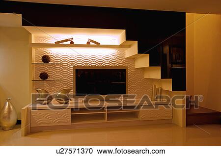 Modern Interior Design - Living Room View Large Photo Image Stock Image - Modern Interior Design - Living Room. Fotosearch