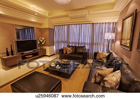 Stock Photo - Modern Interior Design - Living Room. Fotosearch