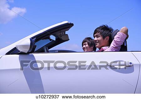 Two men smiling on the road trip View Large Photo Image Stock Photo - Two men smiling on the road trip. Fotosearch
