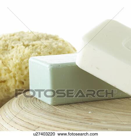 Stock Image - A bar of soap. Fotosearch