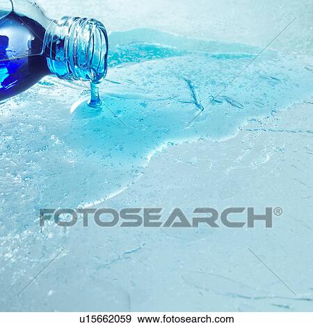 Blue liquid soap View Large Photo Image Stock Photo - Blue liquid soap. Fotosearch
