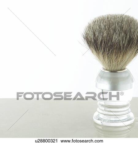 Stock Image - Shaving brush. Fotosearch