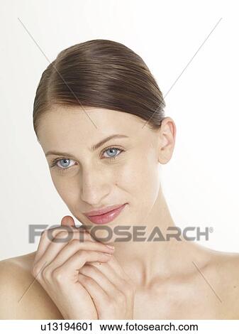 Woman with dark-red hair View Large Photo Image Stock Image - Woman with dark-red hair. Fotosearch