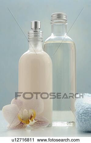 Two cosmetic bottles View Large Photo Image Stock Image - Two cosmetic bottles. Fotosearch