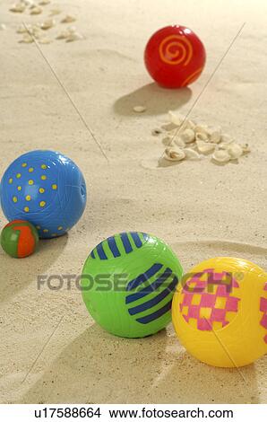 Picture - Colourful beach balls. Fotosearch