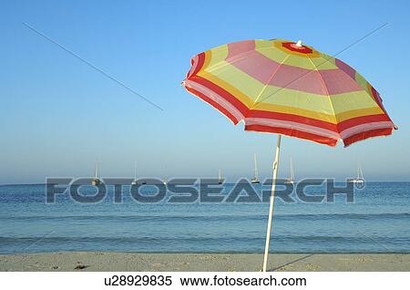 Sunshade at the sea View Large Photo Image Stock Photography - Sunshade at the sea. Fotosearch