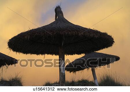Sunshade made of straw View Large Photo Image Stock Image - Sunshade made of straw. Fotosearch