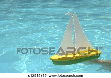 boat toy in water