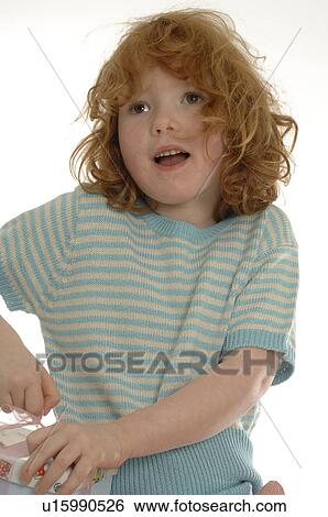 Little girl with a gift View Large Photo Image Stock Photograph - Little girl with a gift. Fotosearch