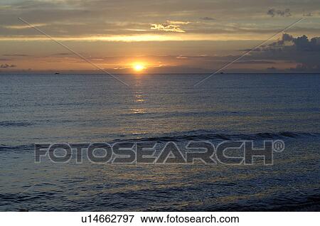 Sunset at the sea View Large Photo Image Stock Photo - Sunset at the sea. Fotosearch