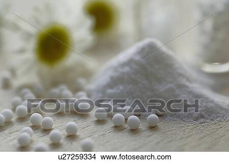 Picture - Homeopathy: globules. Fotosearch
