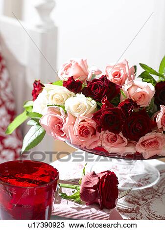 Stock Image - Rose arrangement. Fotosearch