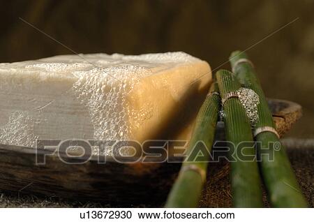 Foamy soap bar with horsetail View Large Photo Image Stock Image - Foamy soap bar with horsetail. Fotosearch