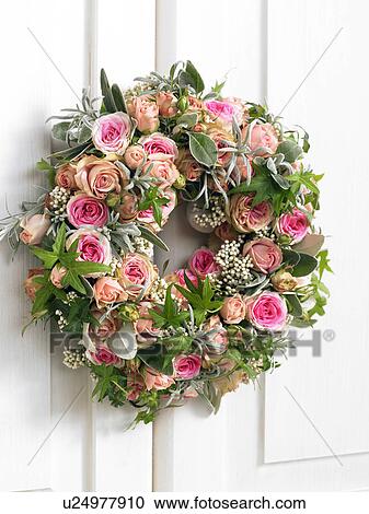 Girdle of flowers made of roses, ivy, lavender and sage View Large Photo Image Stock Image - Girdle of flowers made of roses, ivy, lavender and sage. Fotosearch
