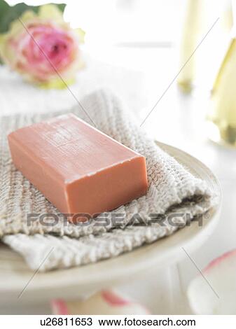 Rose soap bar View Large Photo Image Stock Image - Rose soap bar. Fotosearch