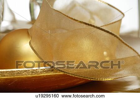 Golden Christmas tree balls View Large Photo Image Stock Image - Golden Christmas tree balls. Fotosearch