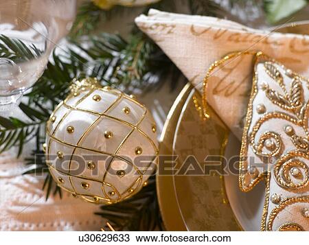 White Christmas tree ball with a golden pattern View Large Photo Image Stock Image - White Christmas tree ball with a golden pattern. Fotosearch